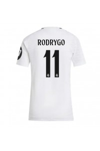 Real Madrid Rodrygo Goes #11 Voetbaltruitje Thuis tenue Dames 2024-25 Korte Mouw